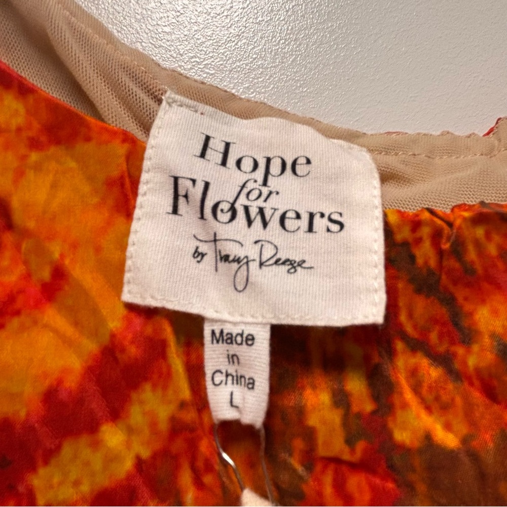 NWT Anthropologie Hope for Flowers Tracy Reese Floral One Shoulder Midi Dress L - Picture 9 of 10